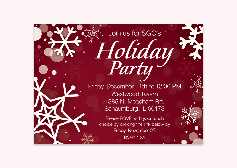 SGC Holiday Party Invitation